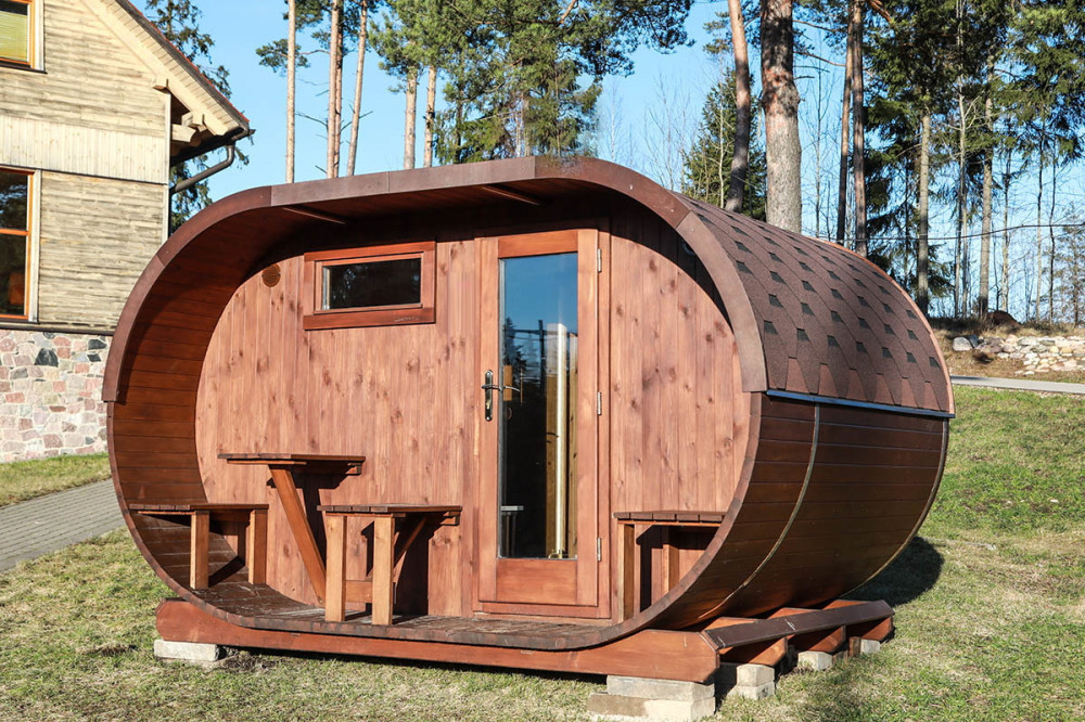 Oval sauna 3,50m Timberart image 17
