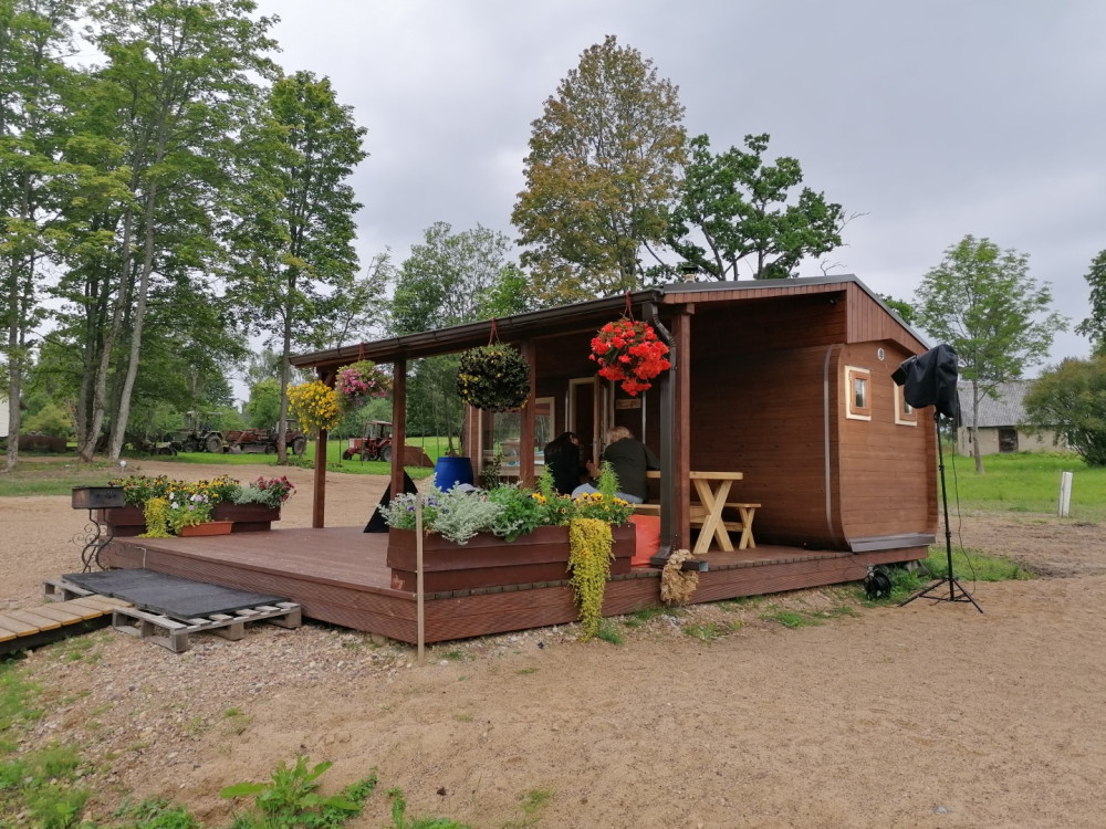 Barrelsauna with terrace 6,00m Timberart image 10