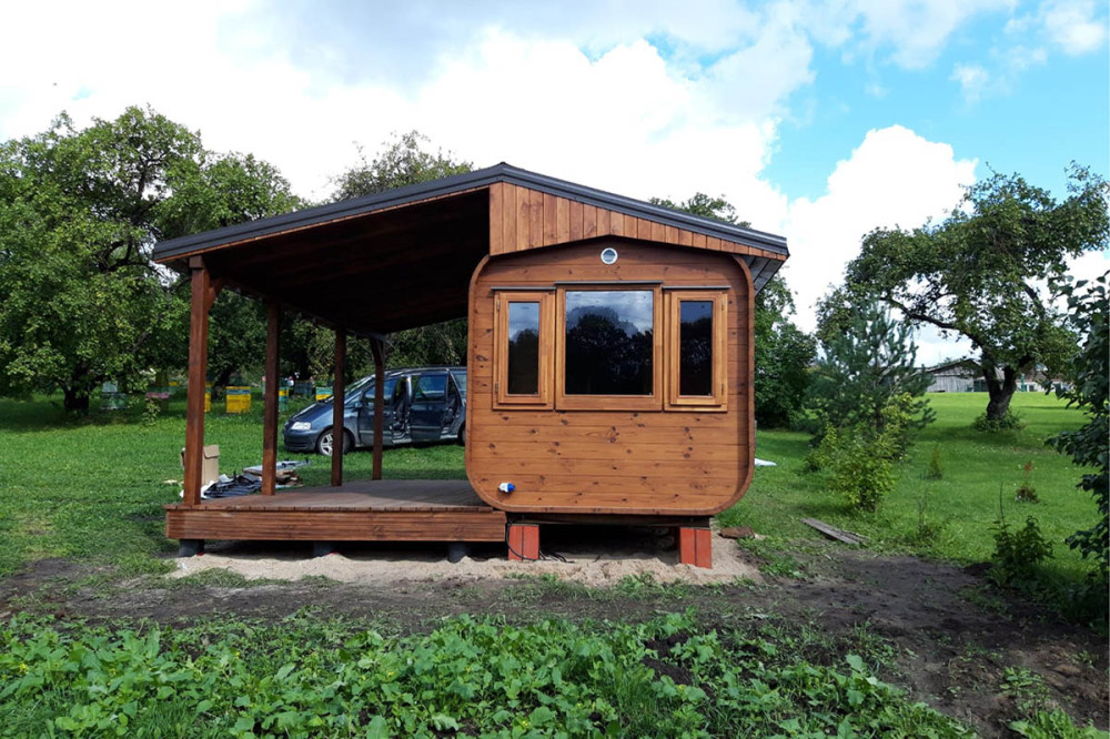 Barrelsauna with terrace 6,00m Timberart image 10